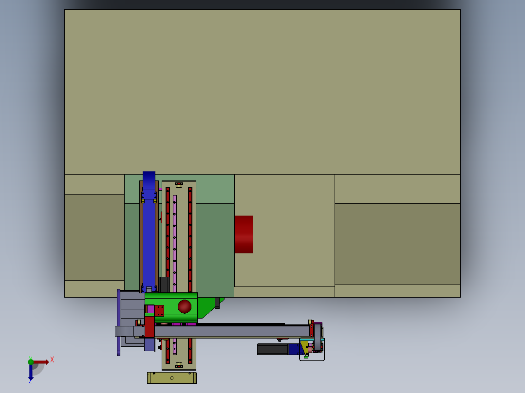 ZDH-CHEC-002 车床上下料俯视图