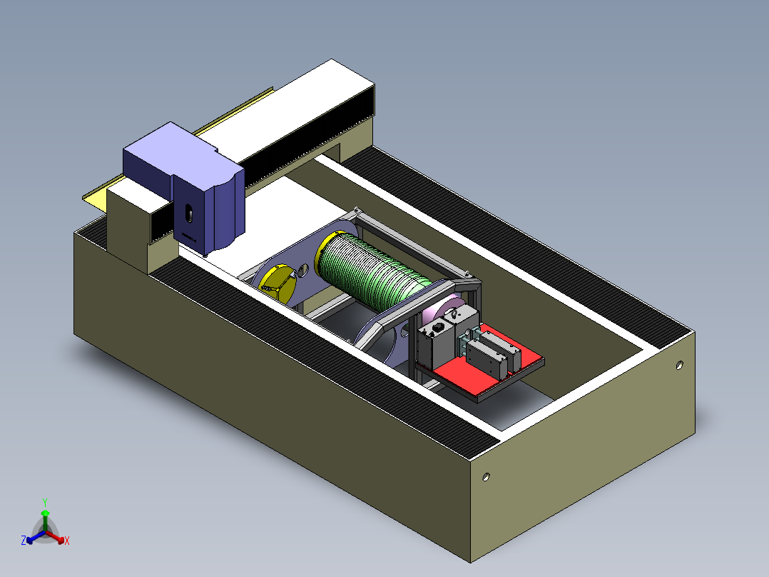 77_三菱LXP-2512-激光打印机床正等轴测图
