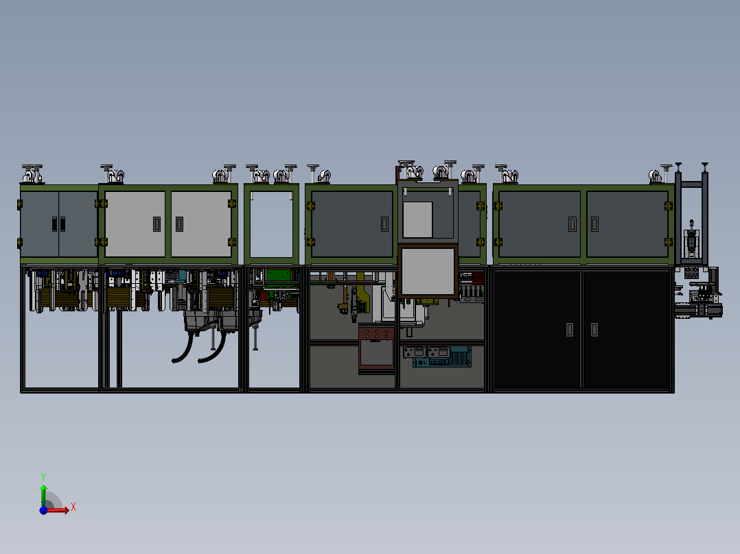 苹果耳麦喇叭成品测试机台前视图
