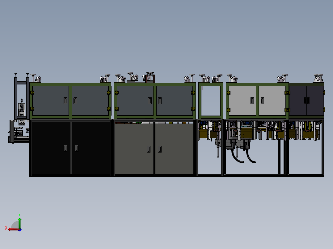 苹果耳麦喇叭成品测试机台后视图