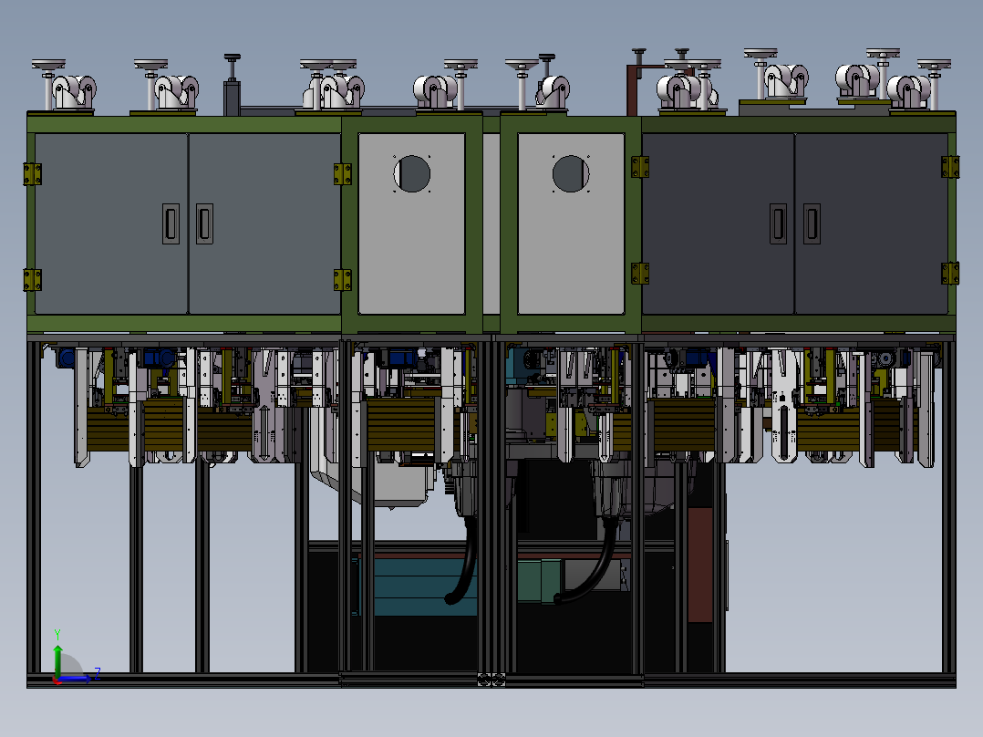 苹果耳麦喇叭成品测试机台左视图