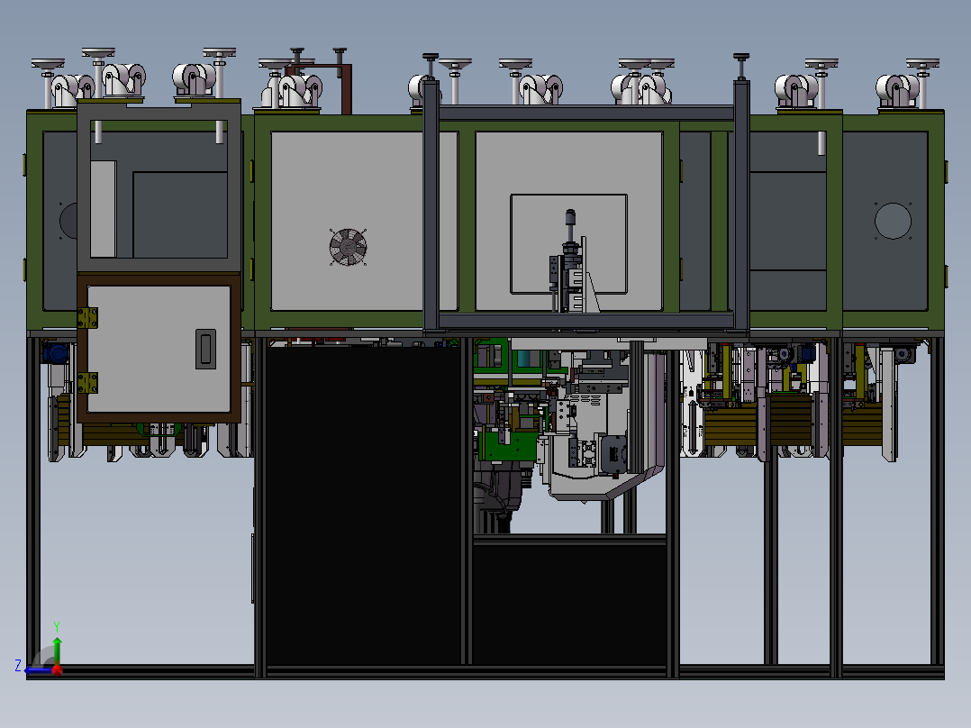 苹果耳麦喇叭成品测试机台右视图