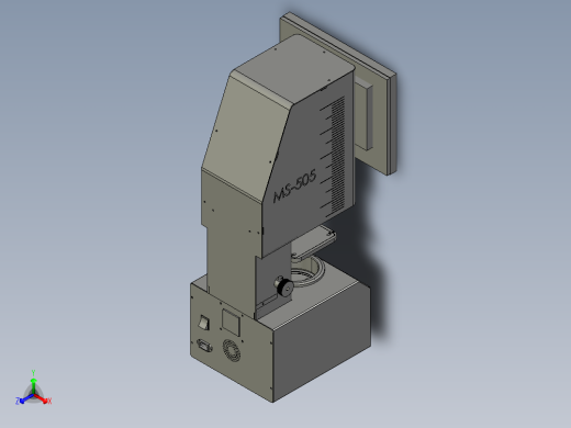 一键式测量仪总装图-一代
