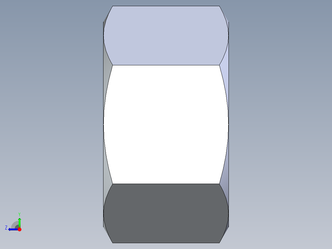 公制螺母-M14x2.STEP右视图
