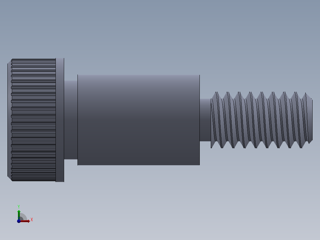 公制SH螺栓选择（DME）-SB DME PM6 x12.SLDPRT前视图