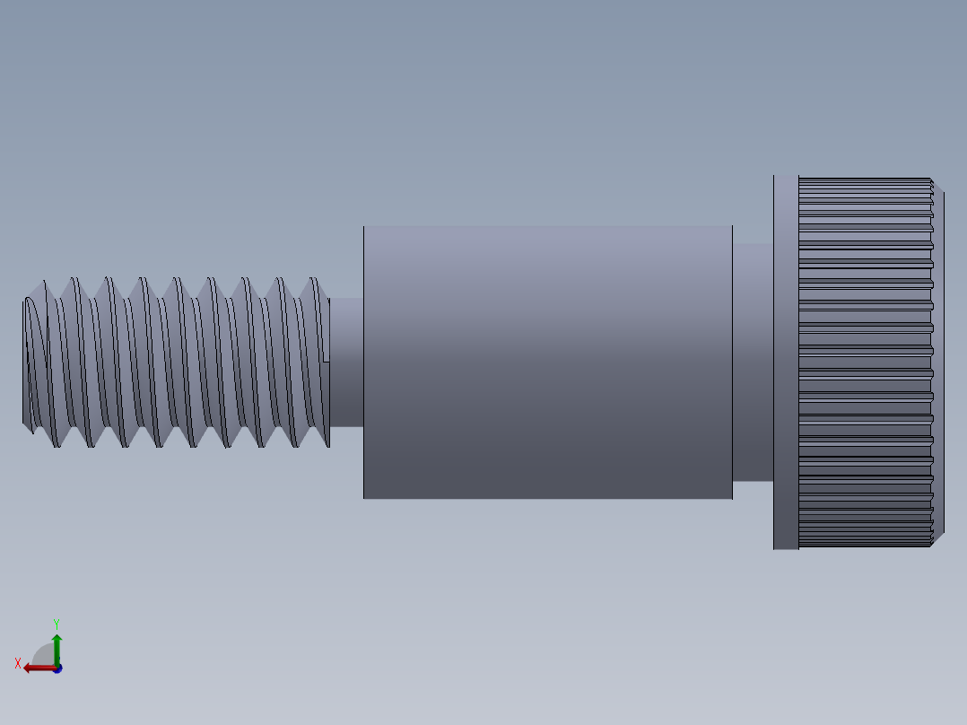 公制SH螺栓选择（DME）-SB DME PM6 x12.SLDPRT后视图