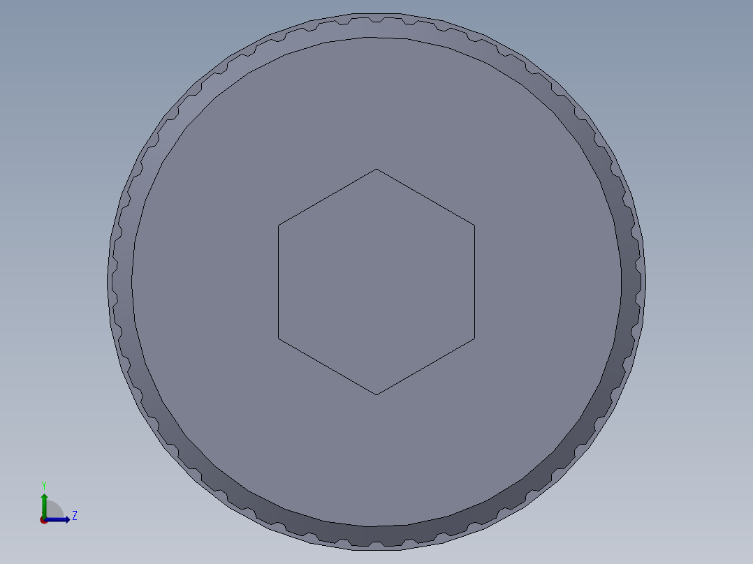 公制SH螺栓选择（DME）-SB DME PM6 x12.SLDPRT左视图