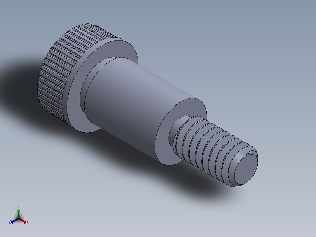 公制SH螺栓选择（DME）-SB DME PM6 x12.SLDPRT正等轴测图