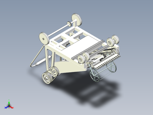 小型疏菜收获机设计三维二维说明书