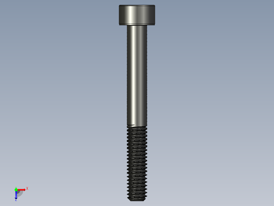 内六角头盖螺丝-M4俯视图