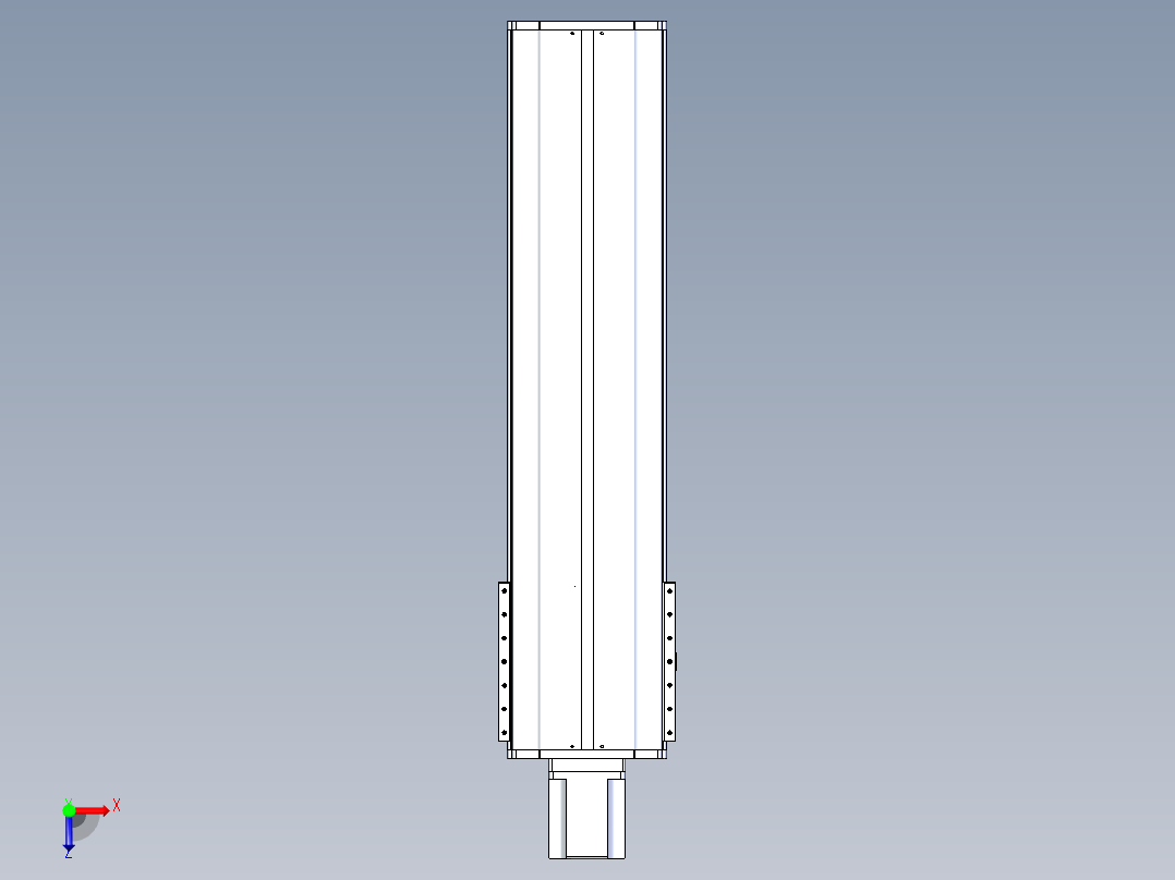 东锦丝杆传动-直线滑台模组DH270-C-L10-S850-BC-T1000W-C3俯视图