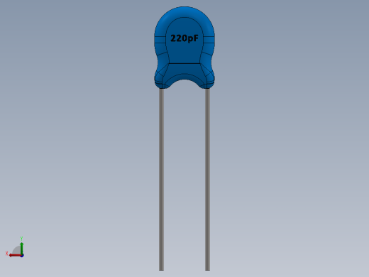 电容器 二极管 电阻器-Capacitor Ceramic 221 3KV 220pF后视缩略图