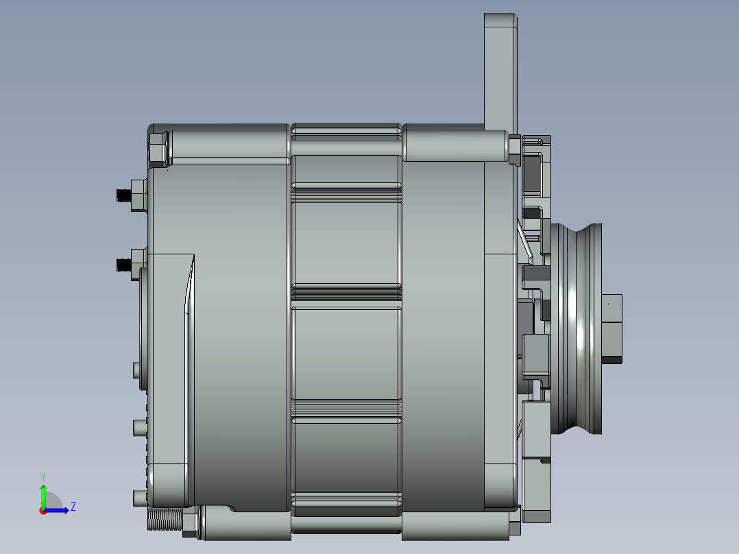交流发电机左视图