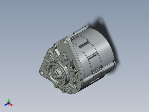 交流发电机正等轴测缩略图
