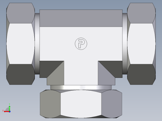卡套式工业通用硬管接头EO_Union_tee_T42ZLCF后视缩略图
