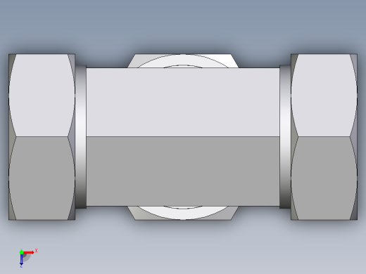 卡套式工业通用硬管接头EO_Union_tee_T42ZLCF俯视缩略图