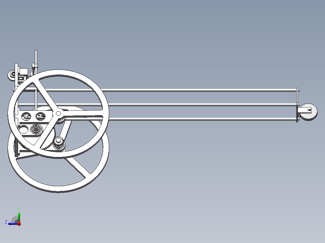 8字无碳（三维+CAD）右视图
