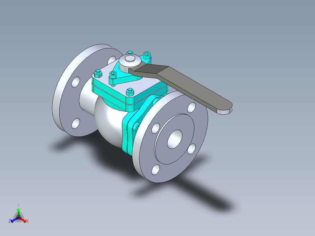 管道手动球阀-水管开关阀-手动阀门法兰连接球阀[25]