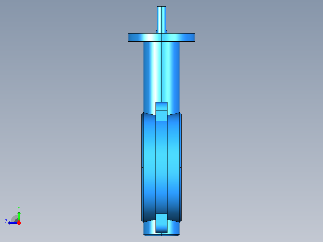 阀门模型WD71X-D_[50]右视图