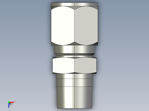 卡套式工业通用硬管接头10_fbu-s俯视缩略图