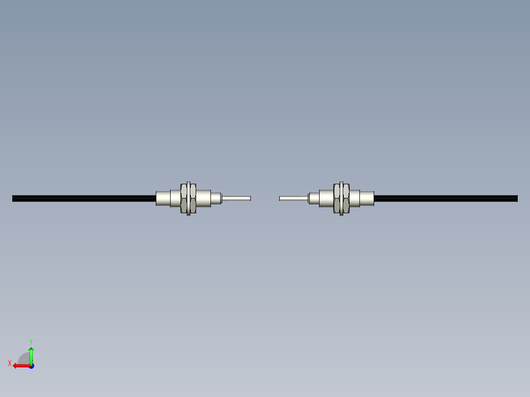 光纤元件对射型FT-D610-I后视图