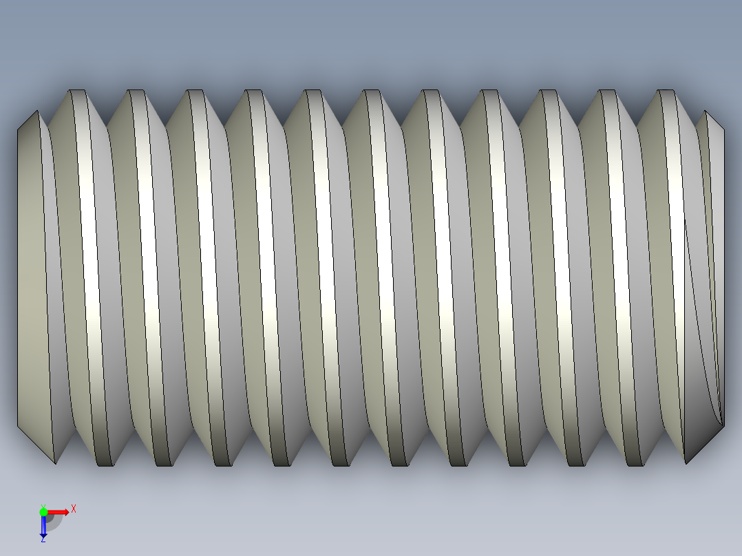 DIN 913-ISO 4026 固定螺钉-M8 L=15.STEP俯视图