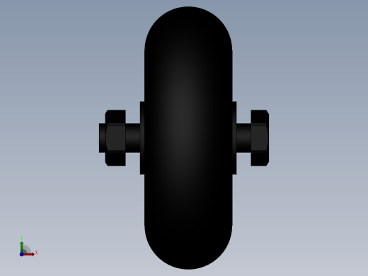 90脚轮前视缩略图