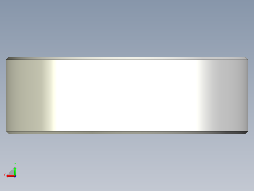 基本608ZZ滑板轴承后视图