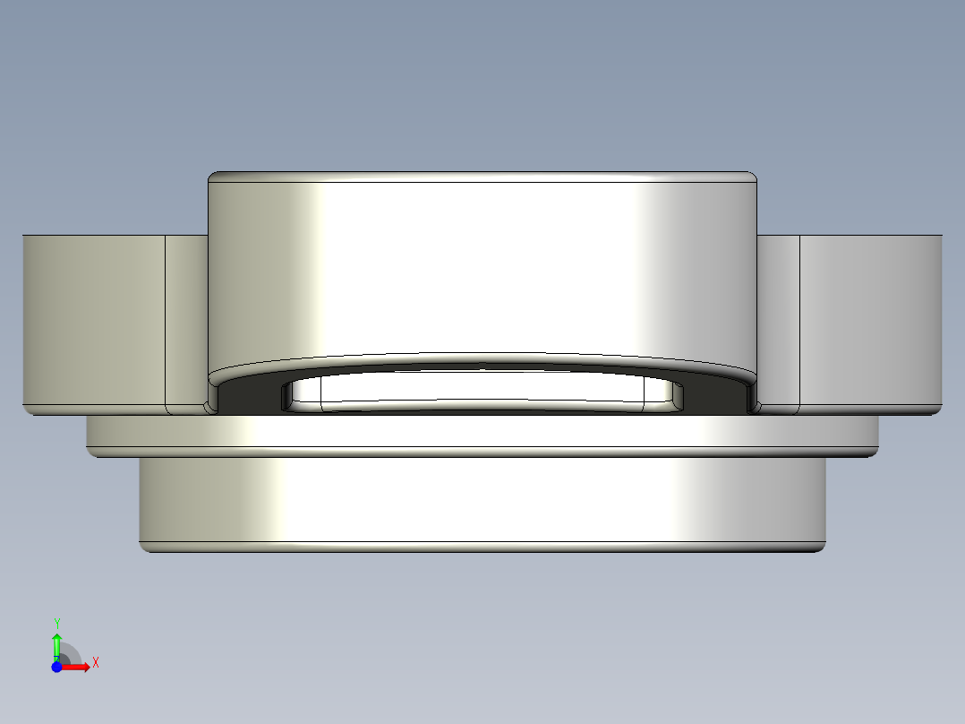 管道手动球阀-水管开关阀-手动阀门User Library-md52c150dn65-1_DN40~65.Gland前视图