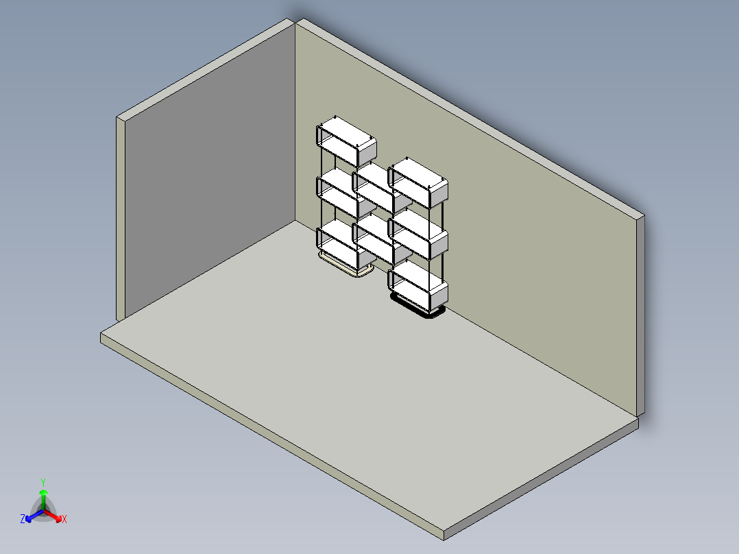 三角支架3正等轴测图