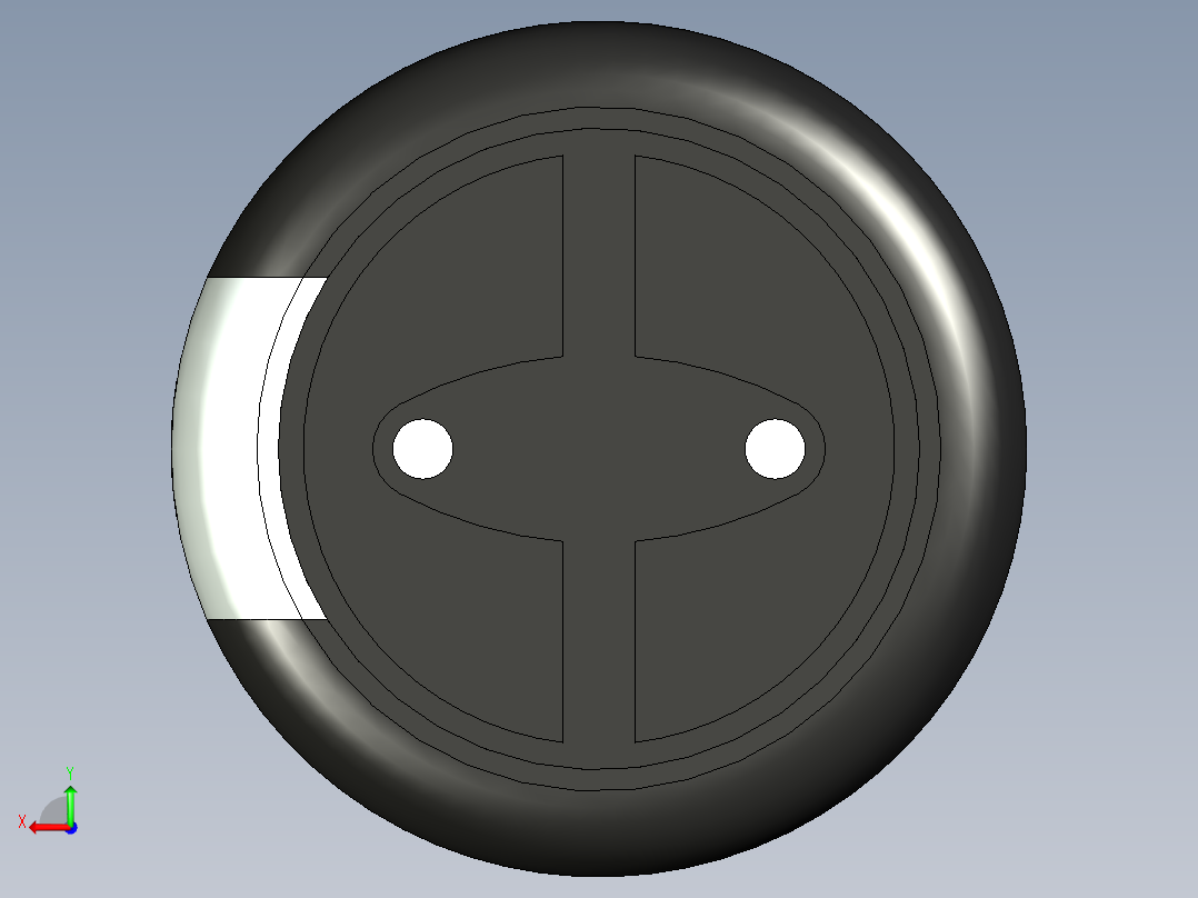 无源元件封装-CAP_RAD_D8x15_POL_BK后视图