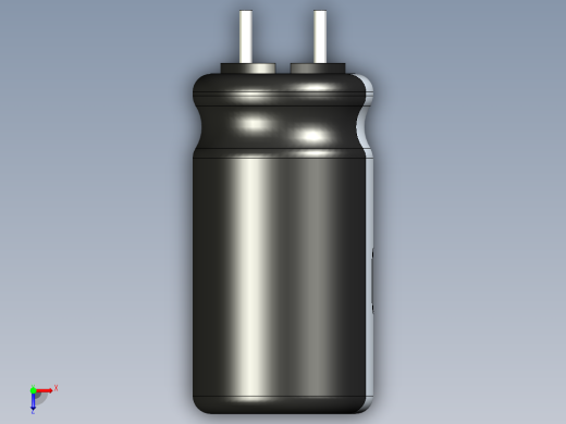 无源元件封装-CAP_RAD_D8x15_POL_BK俯视缩略图