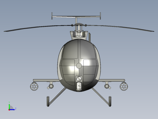 MH6 Little Bird直升机左视缩略图