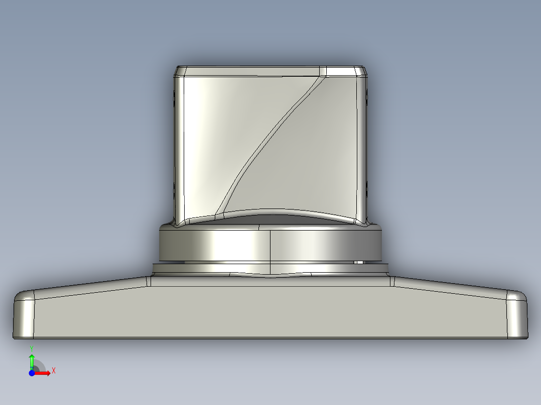 55-75-080防颤抖箱体连接器.STEP前视图