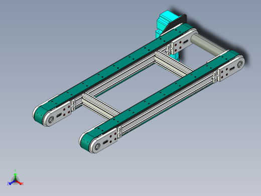 LE-XC6060-带工装左直连驱动输送线