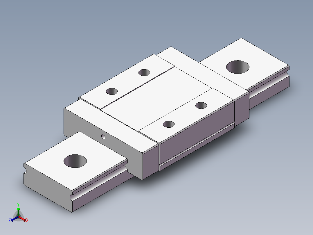 滑块MGW9C正等轴测图