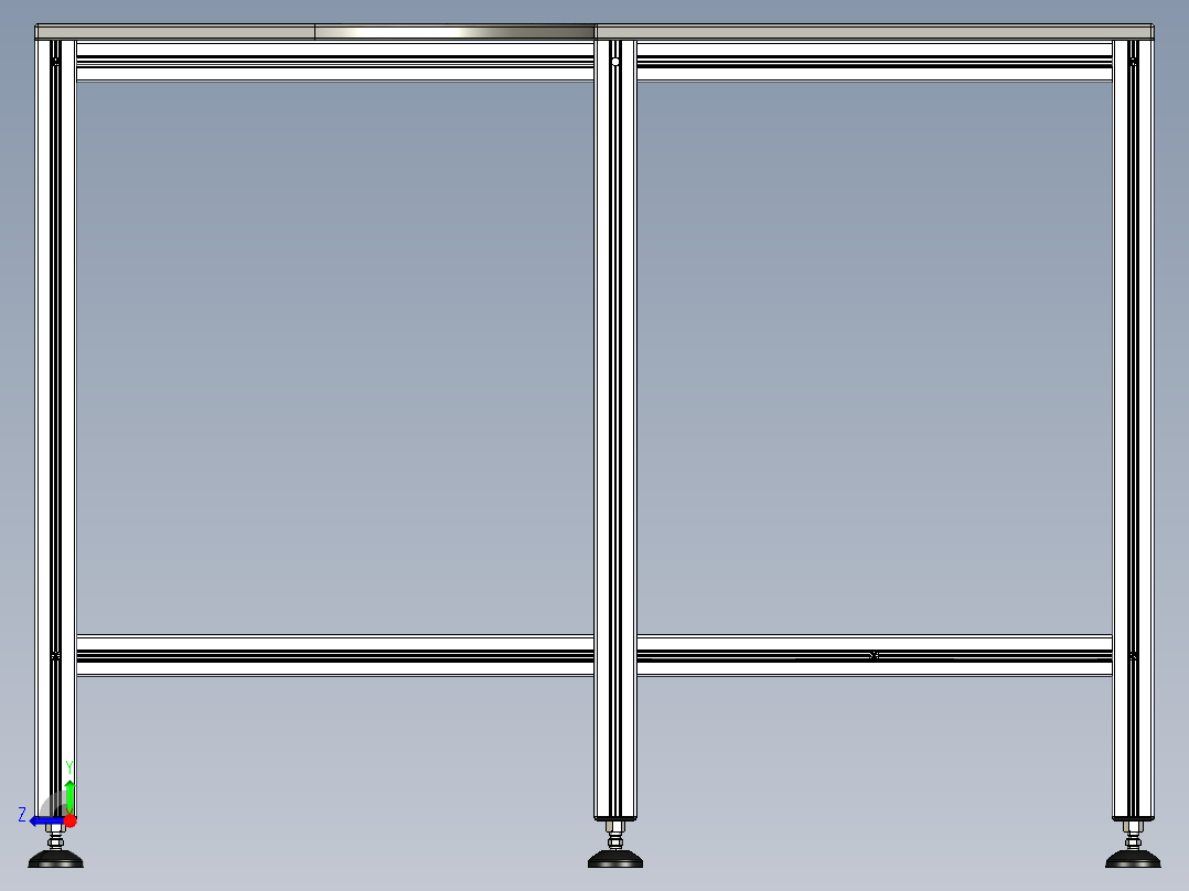 型材-WORKB 7 FULL DETAIL MODEL右视图