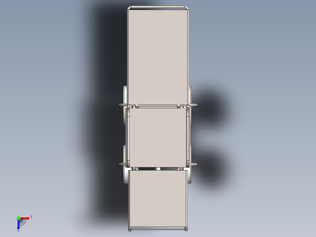 A3003401-轮椅兼担架俯视图