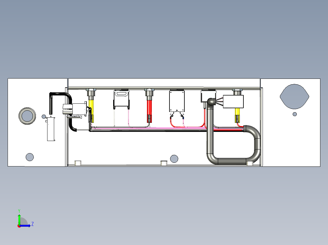 B2004269-CCHX 2015 显示面板单元布线布局左视图