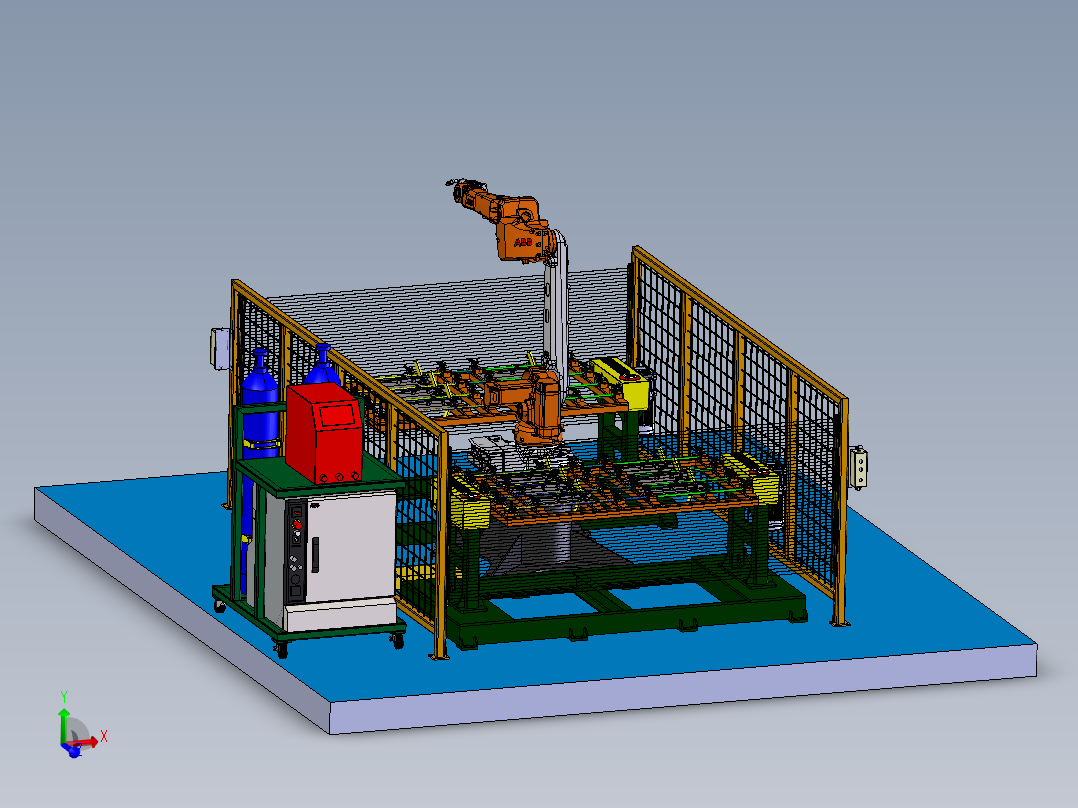 机器人焊接单元  STEP