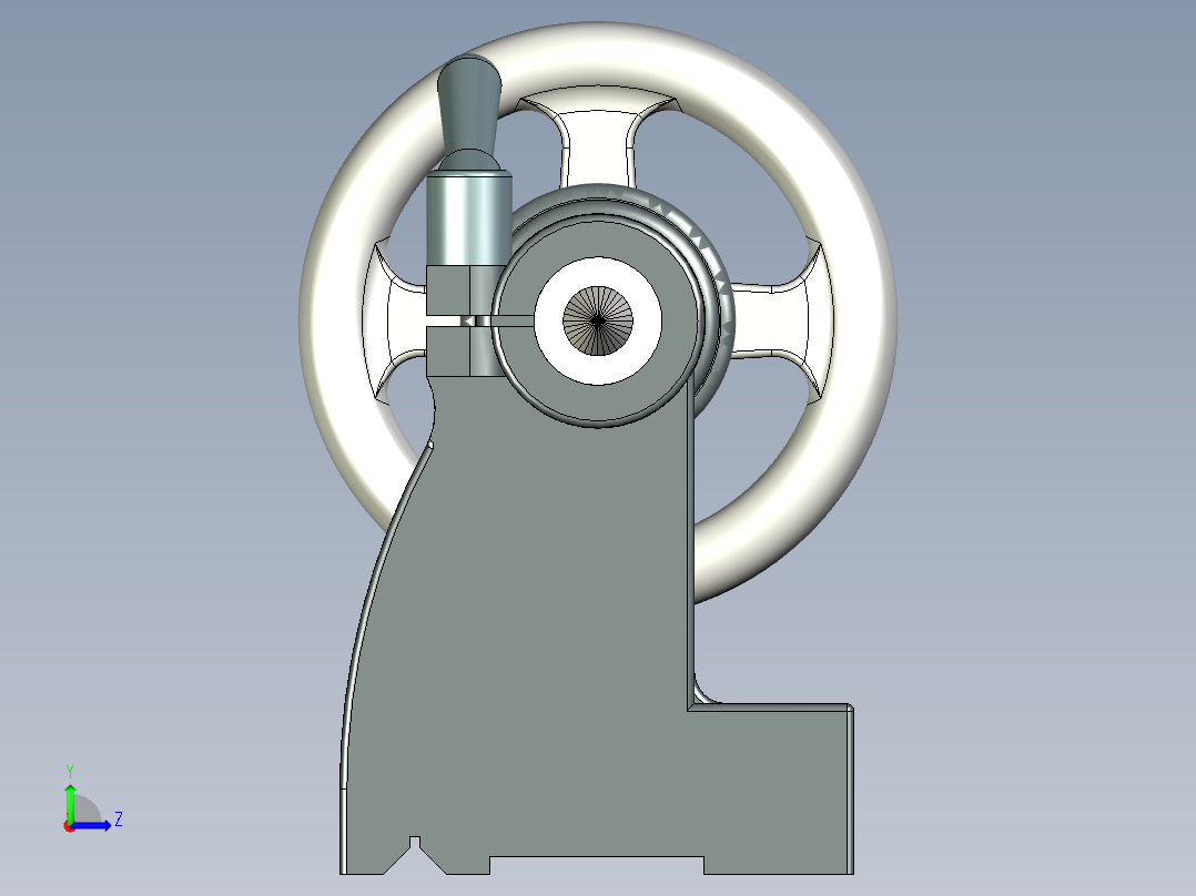 B2005136-车床尾座左视图