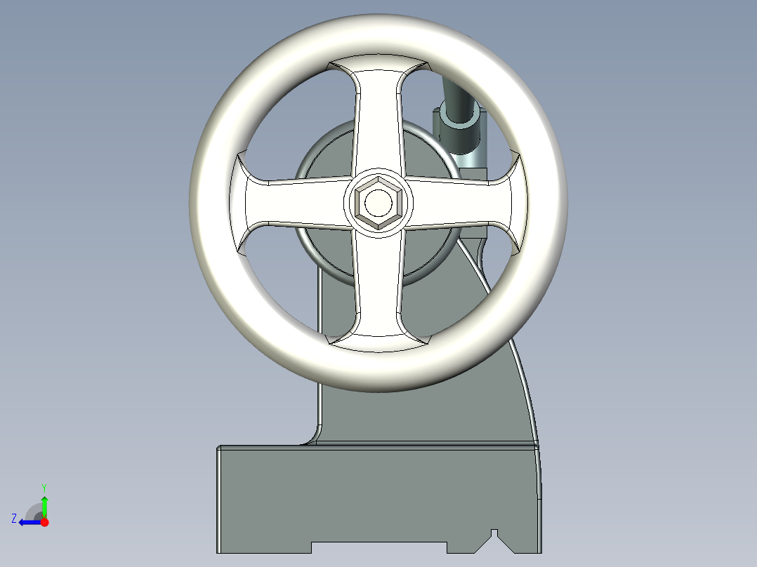 B2005136-车床尾座右视图