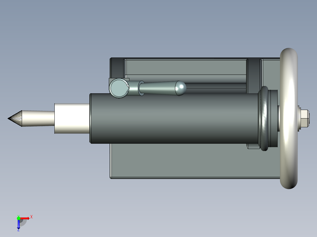 B2005136-车床尾座俯视图