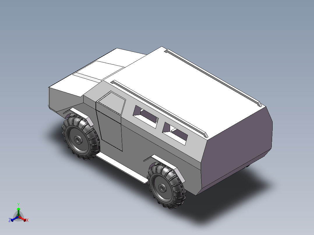 装甲车模型--1441332--120正等轴测图