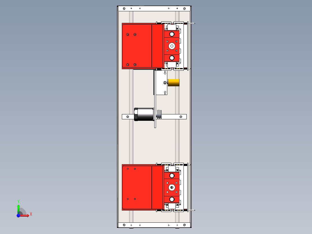 皮带自动上料打孔机前视图