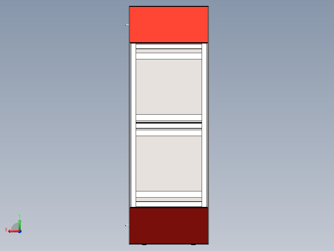 皮带自动上料打孔机后视图