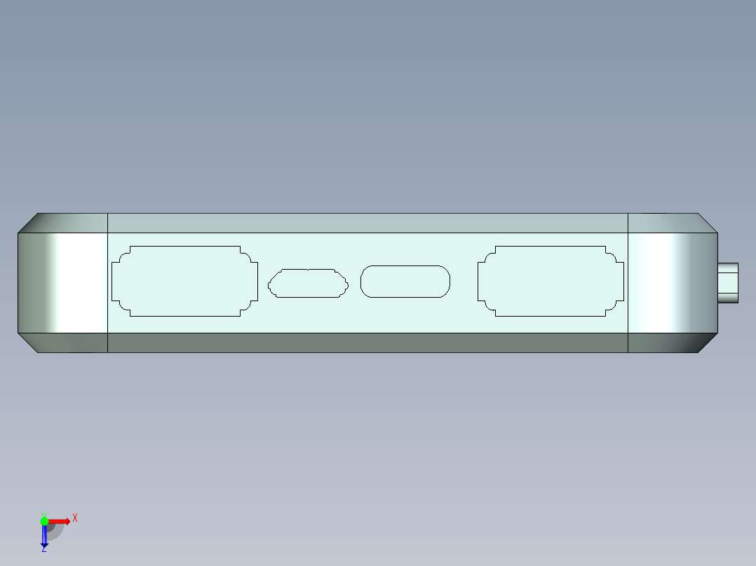 移动电源-34俯视图
