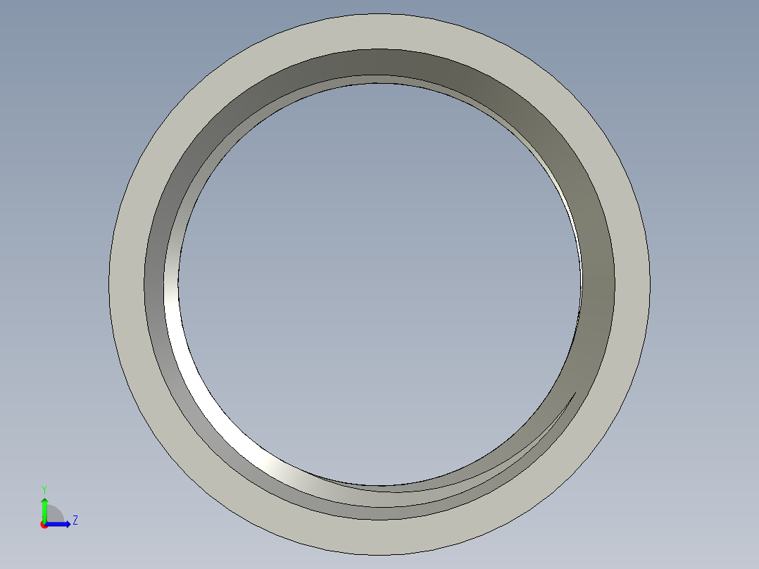 螺纹管管箍-等径有边 DN15左视图