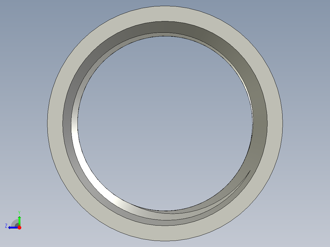 螺纹管管箍-等径有边 DN15右视图