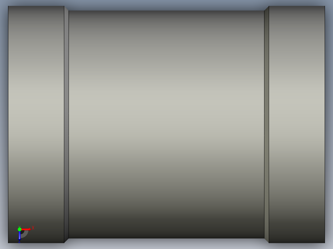 螺纹管管箍-等径有边 DN15俯视图